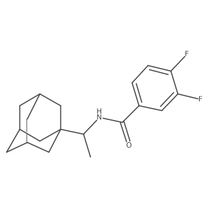 N-[1-(adamantan-1-yl)ethyl]-3,4-difluorobenzamide Structure