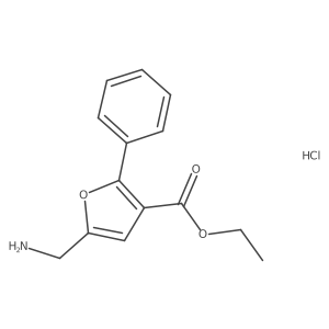 Ethyl 5-(aminomethyl)-2-phenyl-3-furoate Structure