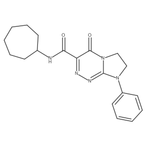 N-cycloheptyl-4-oxo-8-phenyl-4H,6H,7H,8H-imidazo[2,1-c][1,2,4]triazine-3-carboxamide Structure
