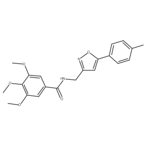 3,4,5-trimethoxy-N-{[5-(4-methylphenyl)-1,2-oxazol-3-yl]methyl}benzamide结构式