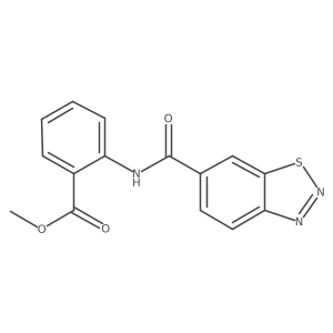 Methyl 2-[(1,2,3-benzothiadiazol-6-ylcarbonyl)amino]benzoate结构式