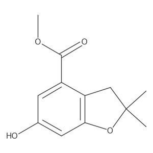 Methyl 6-hydroxy-2,2-dimethyl-2,3-dihydro-1-benzofuran-4-carboxylate结构式
