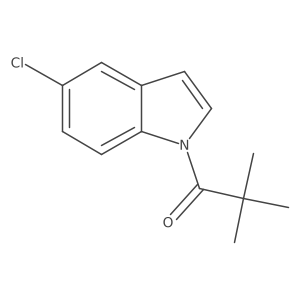 1-(5-Chloro-1H-indol-1-yl)-2,2-dimethyl-1-propanone结构式