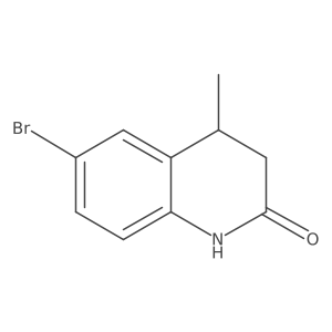 6-Bromo-3,4-dihydro-4-methyl-2(1H)-quinolinone Structure