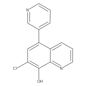 7-Chloro-5-(pyridin-3-yl)-quinolin-8-ol Structure
