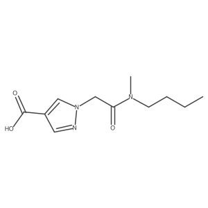 1-[2-(Butylmethylamino)-2-oxoethyl]-1H-pyrazole-4-carboxylic acid Structure