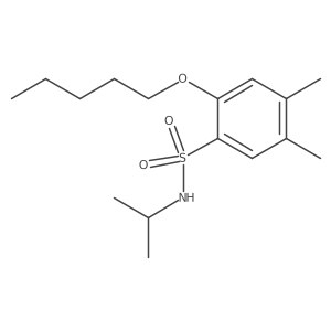[(4,5-Dimethyl-2-pentyloxyphenyl)sulfonyl](methylethyl)amine结构式