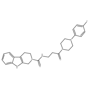 N-{3-[4-(4-fluorophenyl)piperazin-1-yl]-3-oxopropyl}-1,3,4,9-tetrahydro-2H-beta-carboline-2-carboxamide Structure