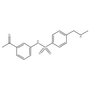 N-(3-Acetylphenyl)-4-[(methylamino)methyl]benzenesulfonamide结构式