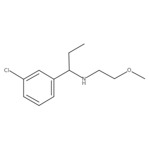 [1-(3-Chlorophenyl)propyl](2-methoxyethyl)amine结构式