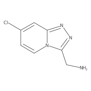 7-Chloro-1,2,4-triazolo[4,3-a]pyridine-3-methanamine结构式