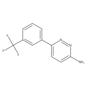 3-Amino-6-(3-trifluoromethylphenyl)pyridazine Structure
