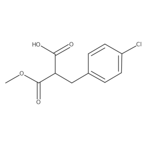 2-(4-Chlorobenzyl)-3-methoxy-3-oxopropanoic acid结构式