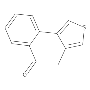 2-(4-Methylthiophen-3-yl)benzaldehyde结构式