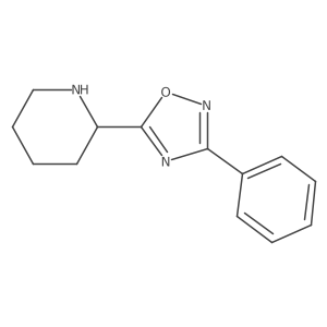 2-(3-Phenyl-1,2,4-oxadiazol-5-yl)piperidine结构式
