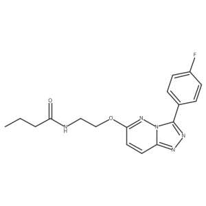 N-(2-((3-(4-fluorophenyl)-[1,2,4]triazolo[4,3-b]pyridazin-6-yl)oxy)ethyl)butyramide结构式