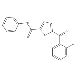 5-(2-Chloronicotinoyl)-n-phenylthiophene-2-carboxamide Structure