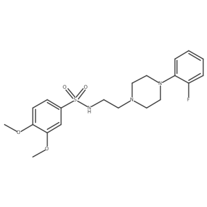 N-(2-(4-(2-fluorophenyl)piperazin-1-yl)ethyl)-3,4-dimethoxybenzenesulfonamide Structure