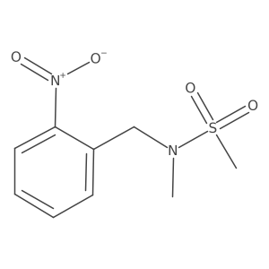N-Methyl-N-(2-nitro-benzyl)-methanesulfonamide结构式