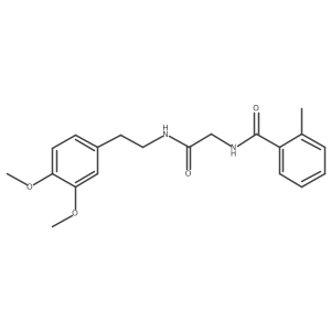 N-[2-[[2-(3,4-Dimethoxyphenyl)ethyl]amino]-2-oxoethyl]-2-methylbenzamide Structure