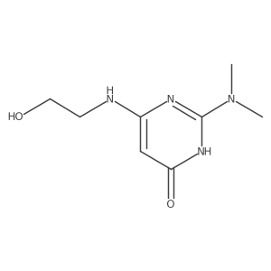 2-(Dimethylamino)-6-[(2-hydroxyethyl)amino]-4(3H)-pyrimidinone Structure