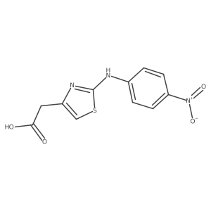 2-[(4-Nitrophenyl)amino]-4-thiazoleacetic acid结构式