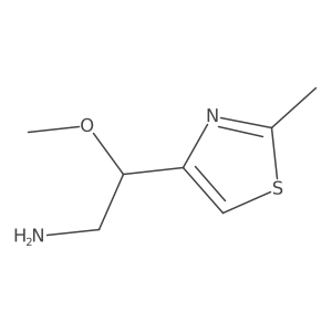 2-Methoxy-2-(2-methyl-1,3-thiazol-4-YL)ethan-1-amine结构式