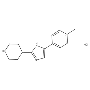 4-[5-(4-Methylphenyl)-1H-imidazol-2-YL]piperidine hydrochloride Structure