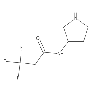 3,3,3-trifluoro-N-(pyrrolidin-3-yl)propanamide Structure