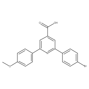 2-(4-Bromophenyl)-6-(4-methoxyphenyl)pyridine-4-carboxylic acid结构式