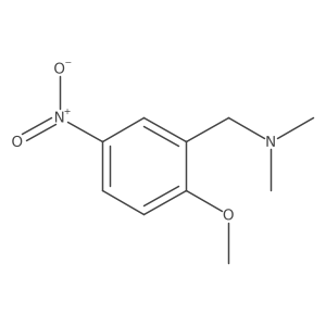 n,n-Dimethyl-n-(2-methoxy-5-nitrobenzyl)amine结构式