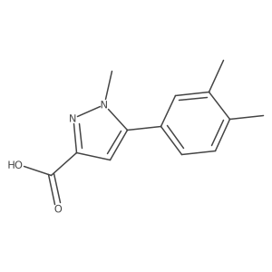 5-(3,4-dimethylphenyl)-1-methyl-1H-pyrazole-3-carboxylicacid结构式