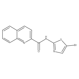 N-(5-Bromo-2-thiazolyl)-2-quinolinecarboxamide结构式