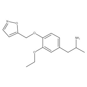 3-Ethoxy-4-(5-isoxazolylmethoxy)-I+/--methylbenzeneethanamine Structure