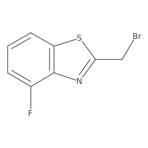 2-(Bromomethyl)-4-fluorobenzothiazole结构式
