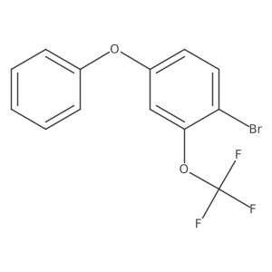1-Bromo-4-phenoxy-2-trifluoromethoxybenzene结构式