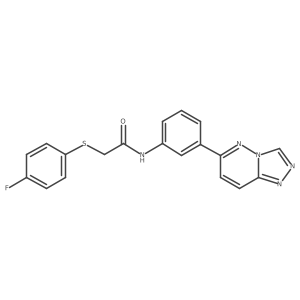 N-(3-([1,2,4]triazolo[4,3-b]pyridazin-6-yl)phenyl)-2-((4-fluorophenyl)thio)acetamide Structure