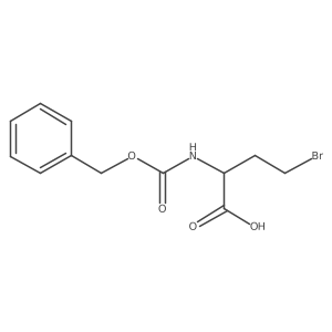 (S)-CbZ-2-amino-4-bromobutanoic acid (CbZ-Abu(Br)-OH)结构式