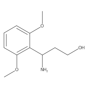 (3S)-3-amino-3-(2,6-dimethoxyphenyl)propan-1-ol结构式