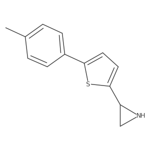 2-[5-(4-Methylphenyl)thiophen-2-yl]aziridine Structure