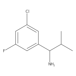 (R)-1-(3-Chloro-5-fluorophenyl)-2-methylpropan-1-amine Structure