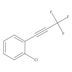 1-(2-Chlorophenyl)-3,3,3-trifluoro-1-propyne Structure