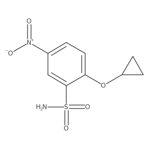2-Cyclopropoxy-5-nitrobenzenesulfonamide结构式