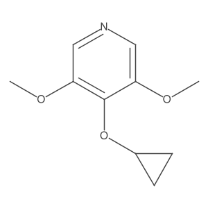 4-Cyclopropoxy-3,5-dimethoxypyridine结构式