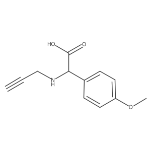 4-Methoxy-I+/--(2-propyn-1-ylamino)benzeneacetic acid结构式