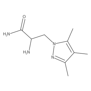 2-amino-3-(trimethyl-1H-pyrazol-1-yl)propanamide Structure