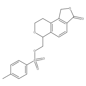 (3-oxo-3,6,8,9-tetrahydro-1H-furo[3,4-f]isochromen-6-yl)methyl 4-methylbenzenesulfonate结构式