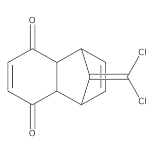 9-(Dichloromethylene)-1,4,4a,8a-tetrahydro-1,4-methanonaphthalene-5,8-dione结构式