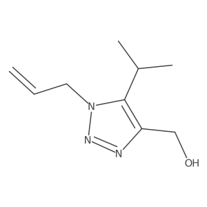 1H-1,2,3-Triazole-4-methanol, 5-(1-methylethyl)-1-(2-propen-1-yl)-结构式