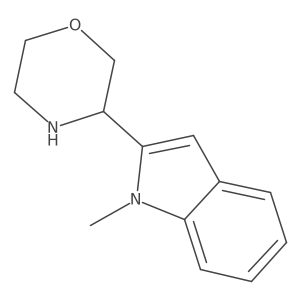 1-methyl-2-(morpholin-3-yl)-1H-indole结构式